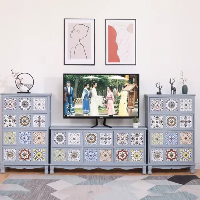Meuble Tv Vertical en bois massif