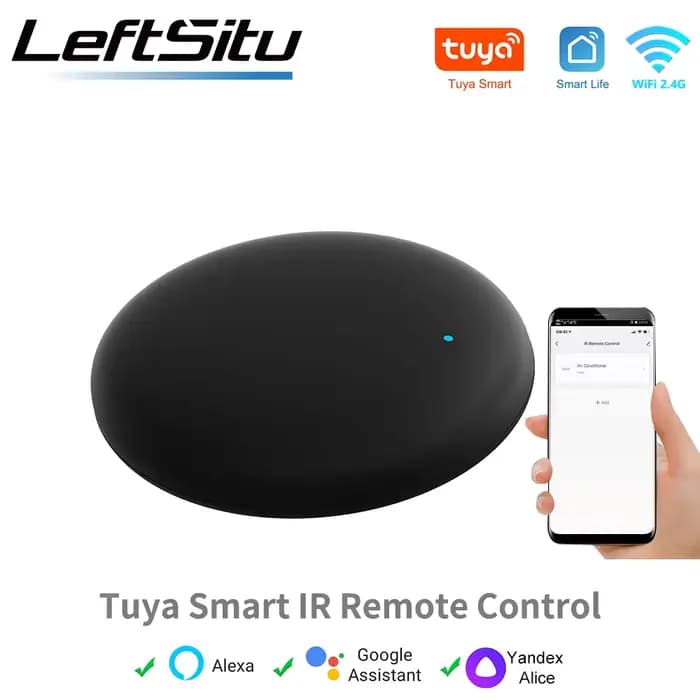 Tuya Smart WiFi IR télécommande universelle pour contrôle de maison intelligente pour TV climatiseur fonctionne avec Alexa Google Home Yandex Alice