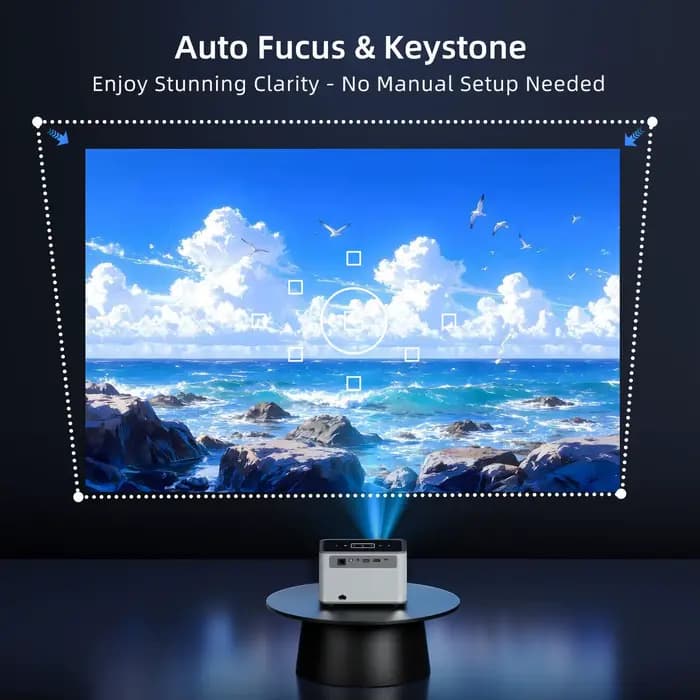 Xnano X3Pro Smart Projector Natif 720P Android 11 190ANS 4K Décode Dual WiFi BT5.0 Portable Home Cinema