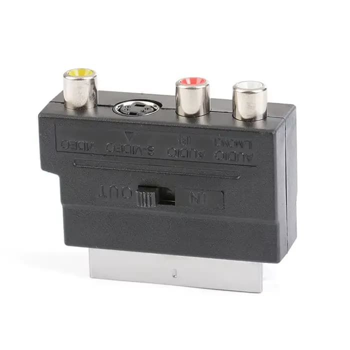 Adaptateur TV AV 21 broches RGB Scart vers 3 RCA s-vidéo
