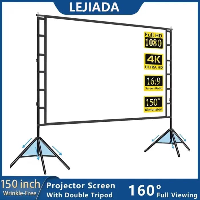 Écran de projection extérieur grand format LEJIADA à double support