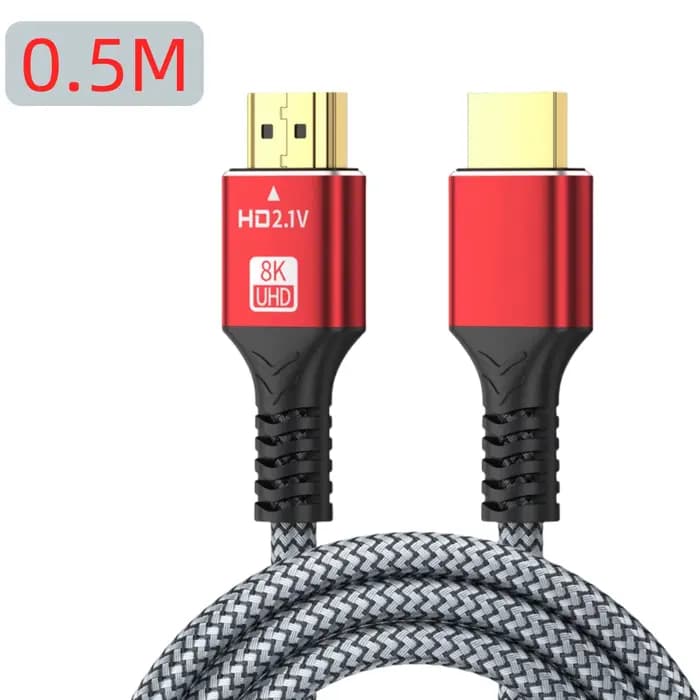 Uyellow 48Gbps câble compatible HDMI 8K 60Hz 50cm 1m 2m 3m 5m câble 2.1 compatible HDMI 4K 120Hz HDR