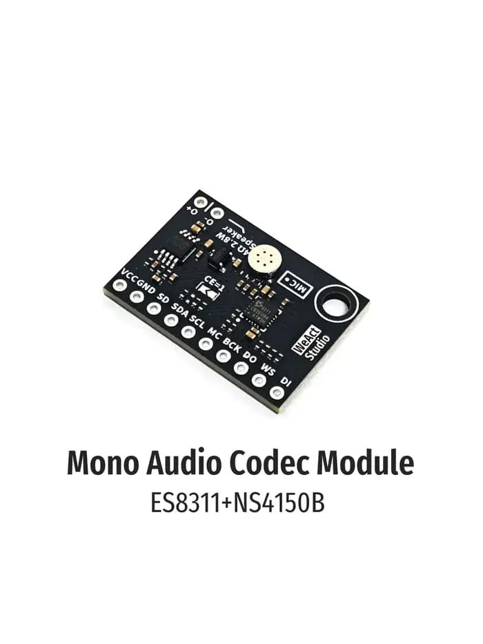 Module de codec audio mono WeAct ES8311 + NS4150B-interface I2C + I2S
