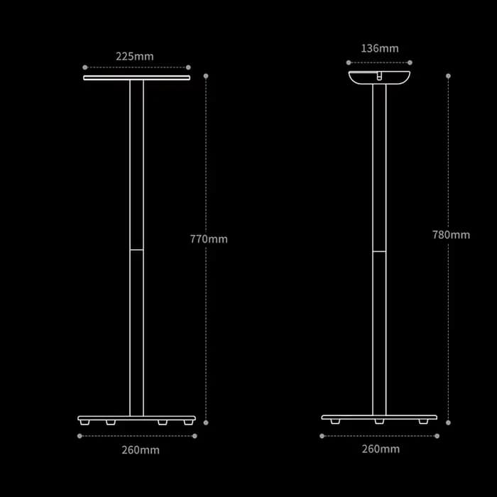 Support de haut-parleur sur pied adapté à l'Apple HomePod de première et deuxième génération