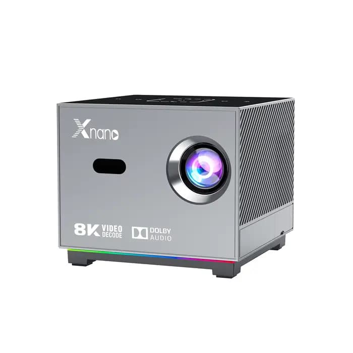 Xnano Portable Smart Projector Native 720P Support 8K Android9.0 190ANSI ARGB Lumière Double WiFi Pr