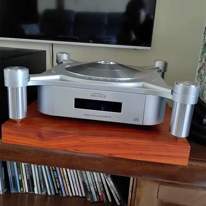 Padauk Amplificateur à tube audio HiFi en bois massif de palissandre Lecteur CD Racks étagère amortisseur