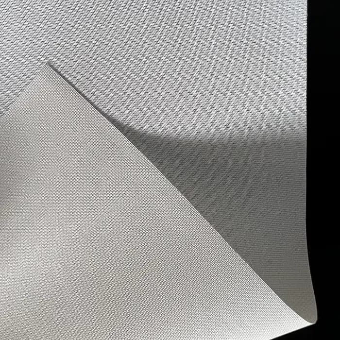 Tissu d'écran de Projection blanc tissé acoustiquement Transparent avec son acoustique 4K 8K cadre fixe lunette de 1cm pour Home cinéma