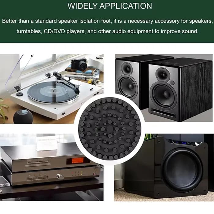 Paquet de BHBD-4 pieds d'isolation support tapis de pied amortisseur pour Audio CD AMP Hifi caisson