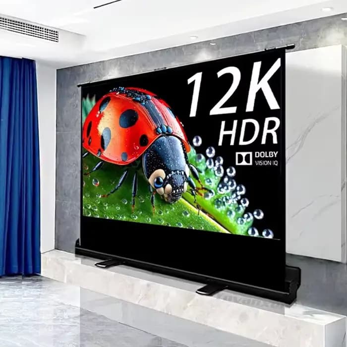 Écran de projection universel portable sur pied 16:9 4:3 16:10 Plein écran pour projecteurs UST norm