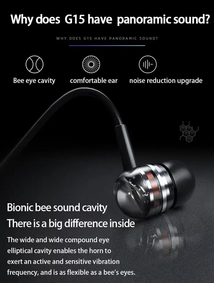 Dolby Sound dans l'oreille écouteur HIFI caisson de basses universel 3.5mm casque filaire avec micro