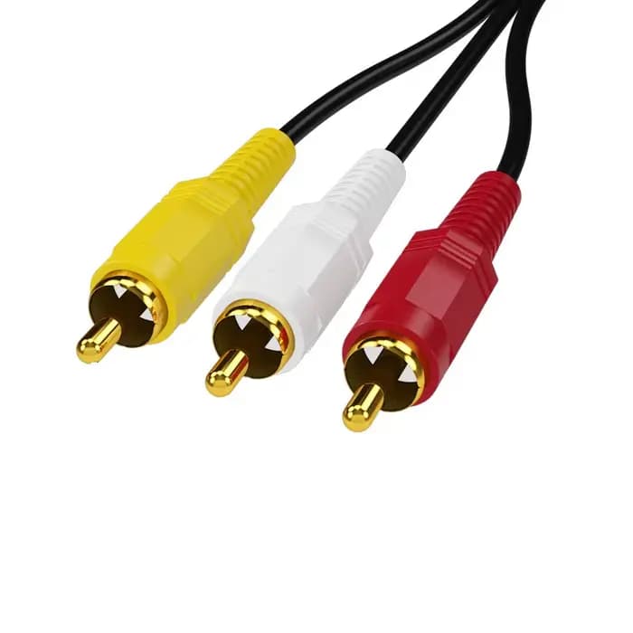 Câble audio-vidéo composite 3RCA vers 3RCA de 20M