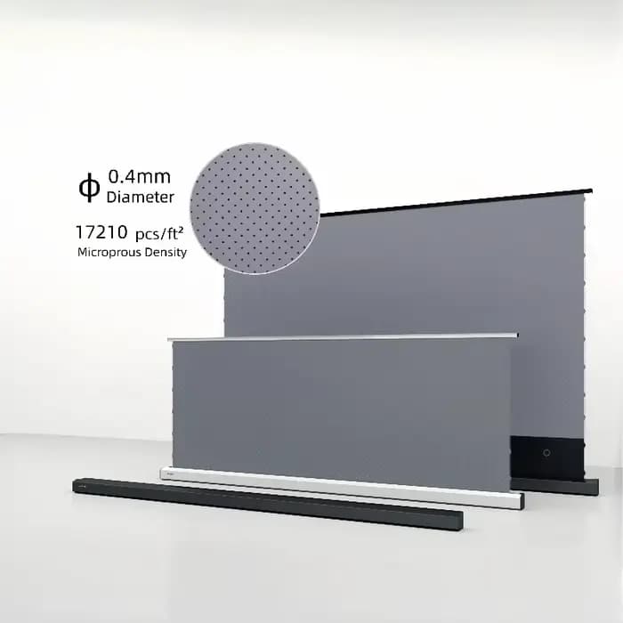 Écran de projecteur électrique ultra-fin au sol