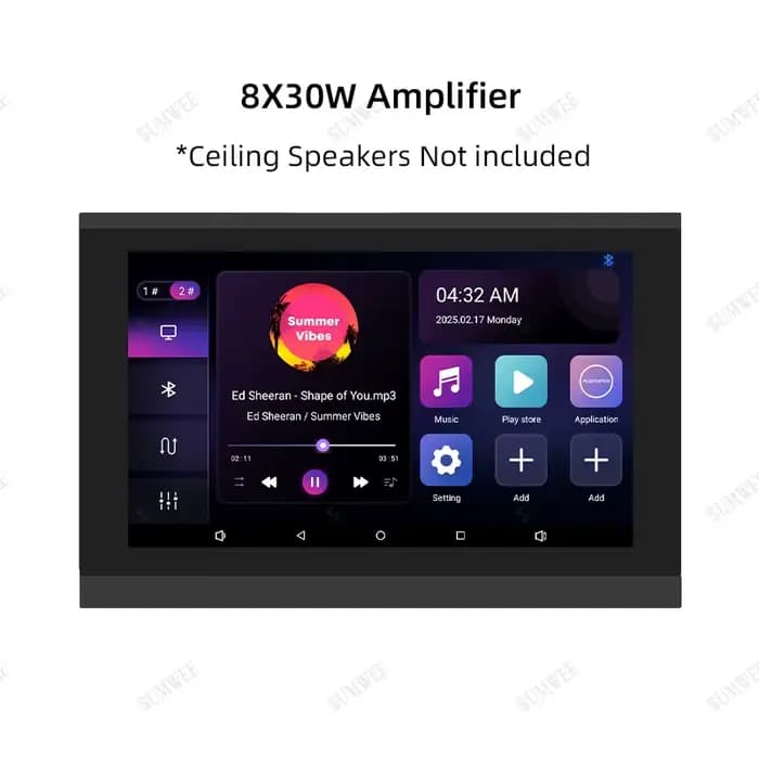 Système audio intelligent pour cinéma maison, amplificateur mural, système Android WiFi Bluetooth av