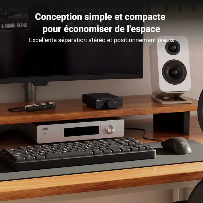 Fosi Audio V3 amplificateur de puissance stéréo 300W * 2 TPA3255 classe D Mini