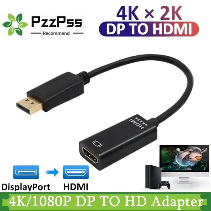 Adaptateur convertisseur DP vers HDMI 4K 1080P mâle vers femelle