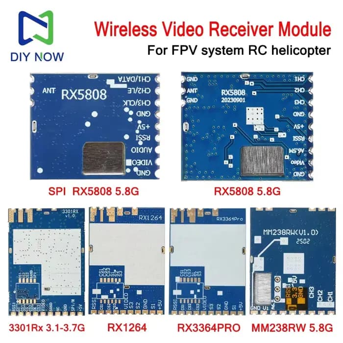 5.8G RX1264 RX1264PRO MM238RW 3301Rx Module récepteur Audio vidéo sans fil
