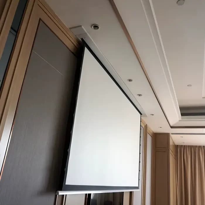 KTSHBCA – écran de projecteur en tissu Transparent acoustique tissé 4K, son Max 8K, plafond motorisé