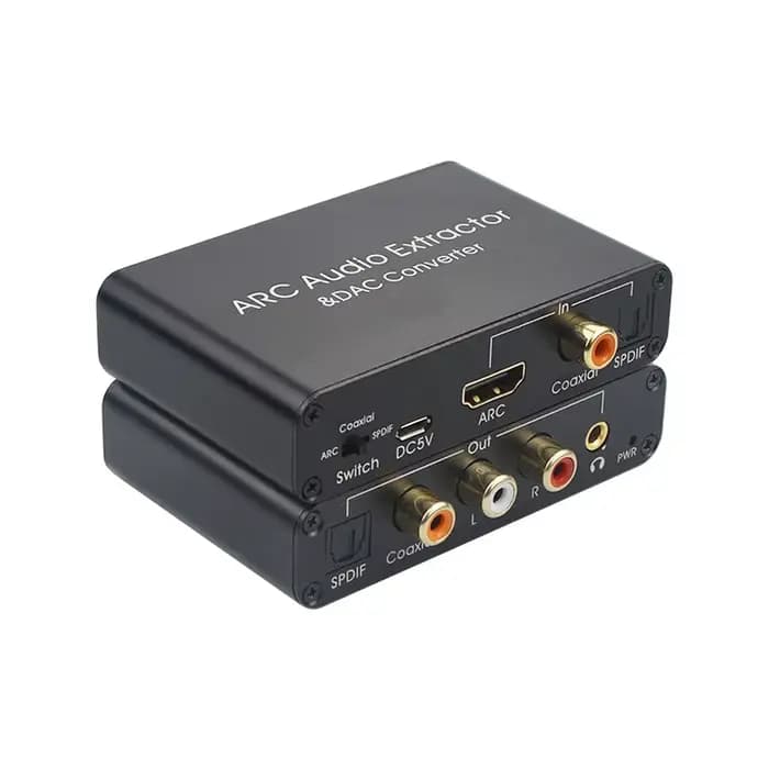 Extracteur Audio ARC DAC 192KHz, convertisseur Audio numérique vers analogique, retour ARC HDTV vers