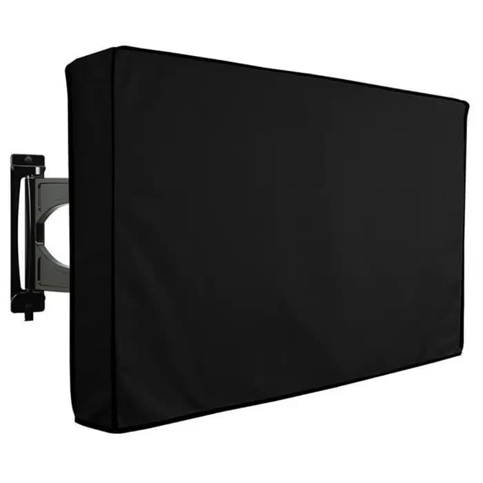 Housse de protection pour TV extérieure, résistante aux intempéries et à la poussière, noire, 22-24