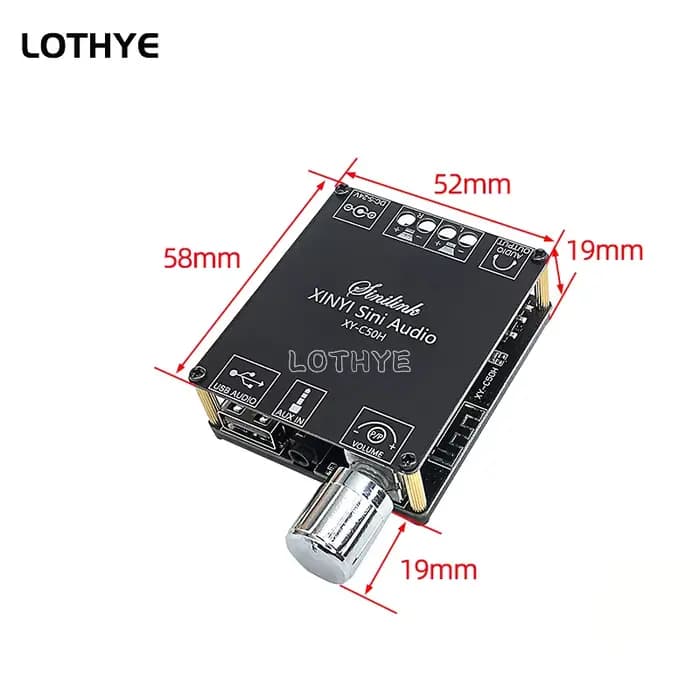 Audio TPA3116 numérique Bluetooth 5.0 amplificateur de puissance sans fil carte stéréo 50Wx2