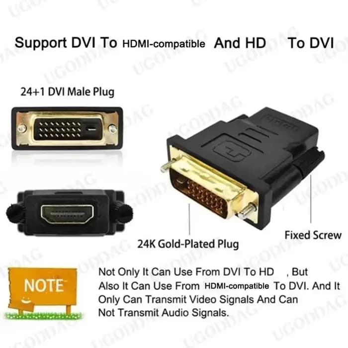 Conversion DVI 24 + 1 vers HDMI