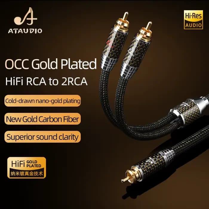 Câble audio HiFi RCA vers 2RCA