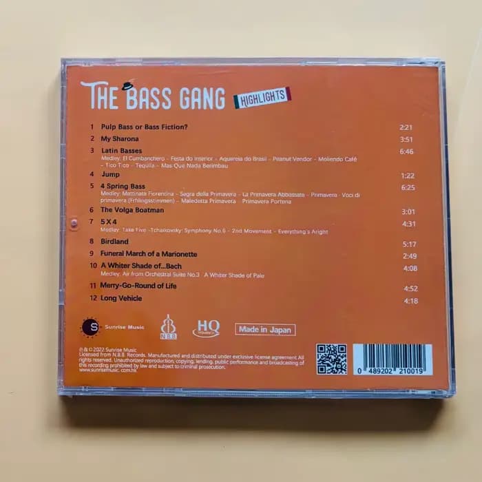 Disque de test audiophile Double Bass Highlight Show HQCD