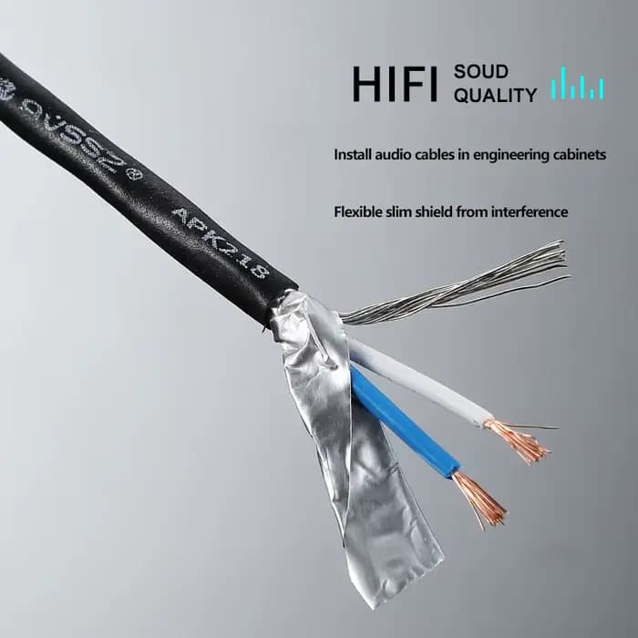 AVSSZ 2 câble Audio 4 cœurs TRS XLR RCA câble de Signal de haut-parleur Audio Mono stéréo câbles simples à Double rangée câble de Microphone 6.35