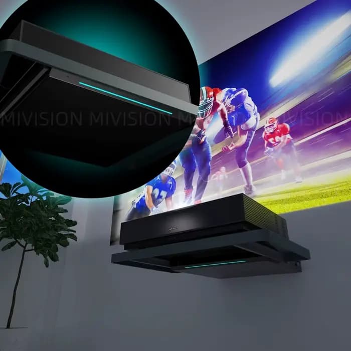 Plateau coulissant motorisé pour TV laser pour projecteur à jet ultra court (UST)