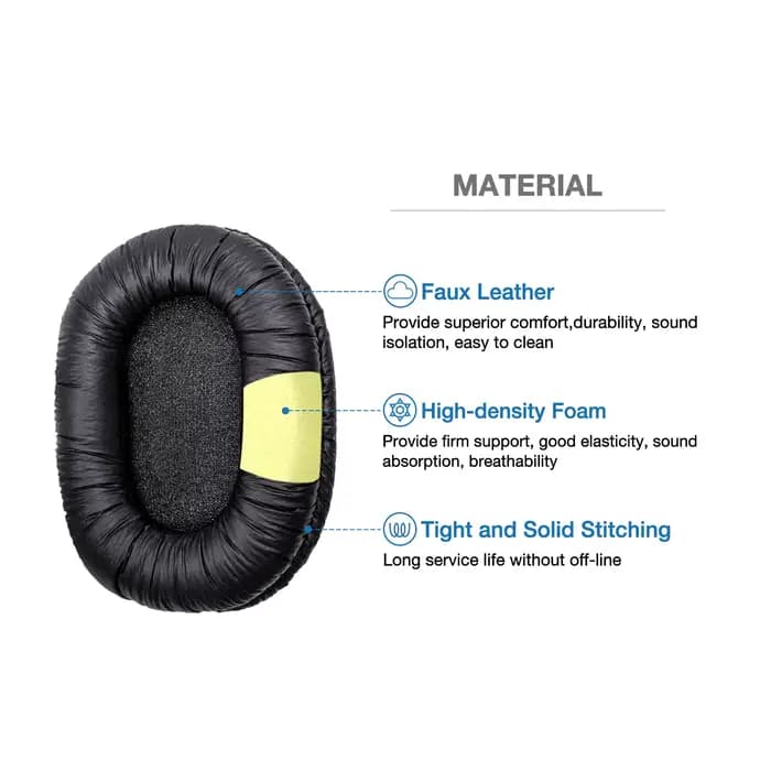 MDR 7506 Remplacement Pads Compatible avec Sony MDR-7506