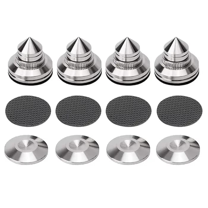 4 supports de haut-parleurs anti-vibrations pour appareils Hi-Fi et enceintes