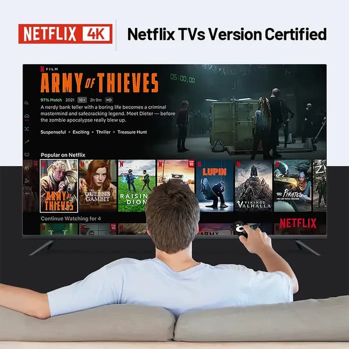 Boîtier TV Home Cinéma Intelligent Mortal T1 2024 Bluetooth Google Assistant Android 13 Allwinner H313 2.4G&5G Wifi 4K HDR10 Netflix