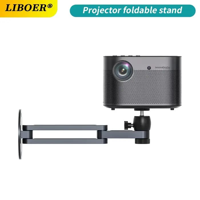 Support de montage mural pour projecteur multi-angle réglable pliable Rotation à 360 degrés