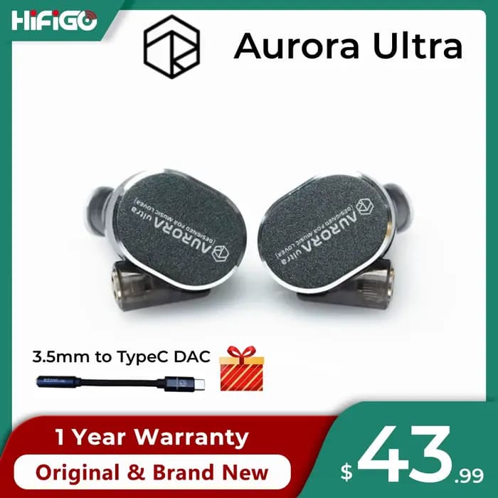 ROSESELSA Aurora Ultra 1DD + 1 planaire double pilote hybride écouteurs intra-auriculaires HiFi musique jeu