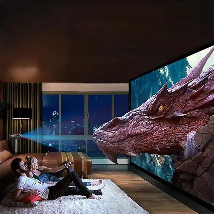 Écran de projecteur anti-lumière haute luminosité 84-150 pouces