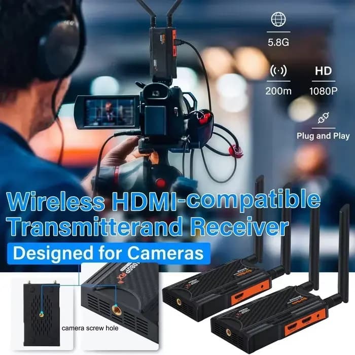 BOVBOX WL009 250m système de Transmission vidéo sans fil extension HDMI adaptateur d'affichage sans fil pour caméra Streaming en direct PC vers TV