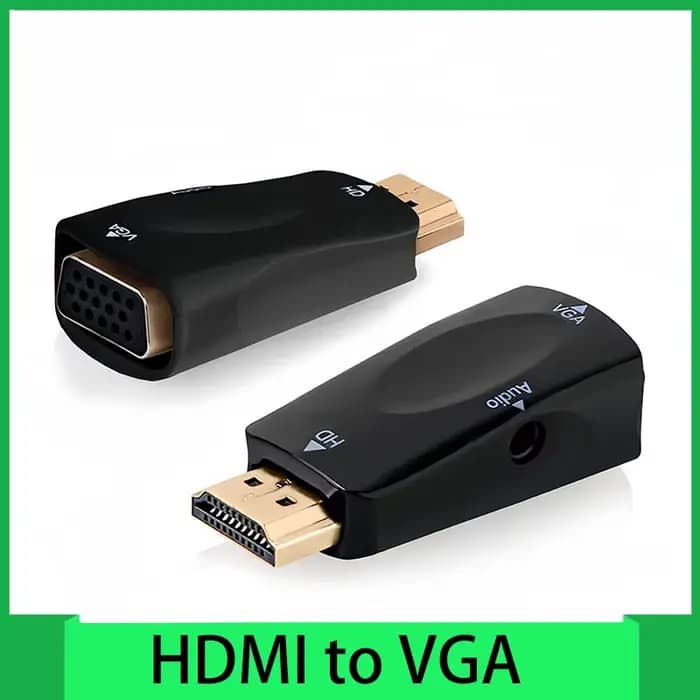 Adaptateur HDMI vers VGA avec audio - Convertisseur Full HD 1080P pour PC/ordinateur portable/moniteur/projecteur