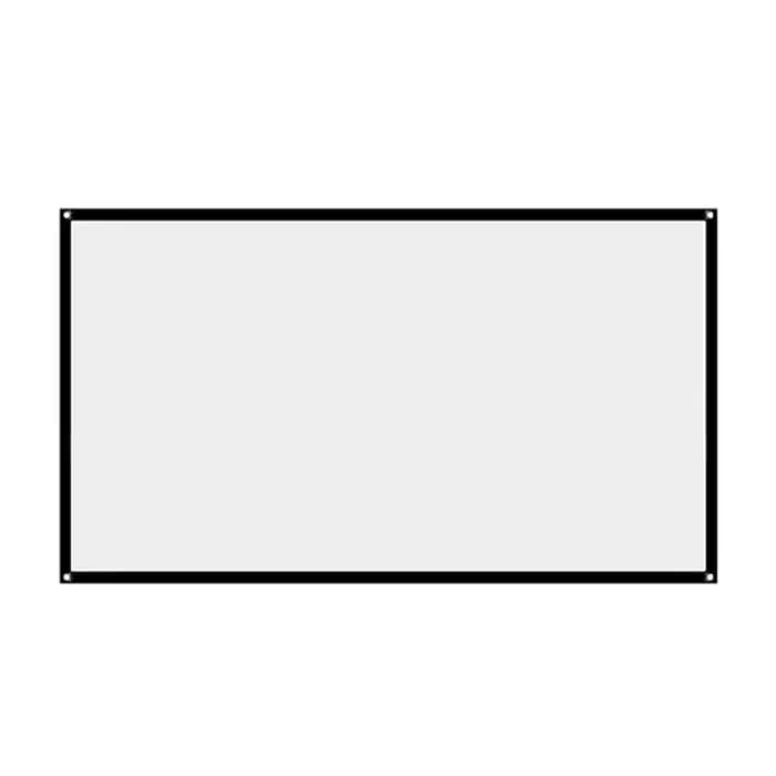 Écran de projection pour projecteur de 60, 72, 84, 100, 120, 150 pouces, format 16:9, pour la maison