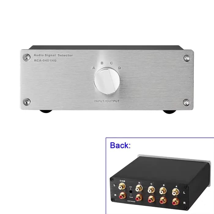 Nouveau sélecteur de Source Audio RCA 4 en 1 sortie/3 en 3 sorties pour système stéréo domestique CD