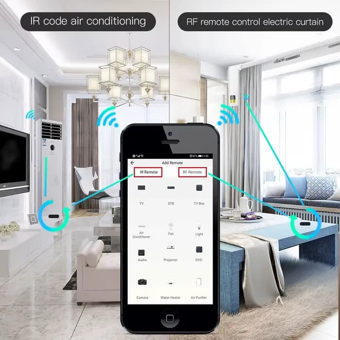 MOES Tuya WiFi IR RF télécommande pour climatisation TV