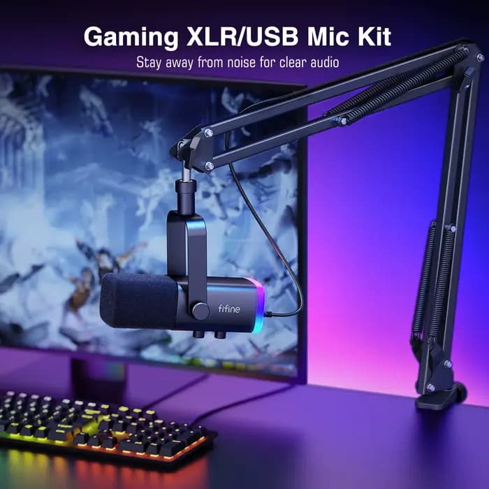 Ensemble audio de jeu, microphone/centre commercial/casque pour streaming