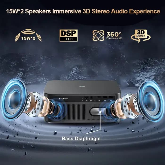 3000Ansi 4K projecteur Full HD TD98Pro 2G 32G Home cinéma WiFi Android Portable Samrt TV