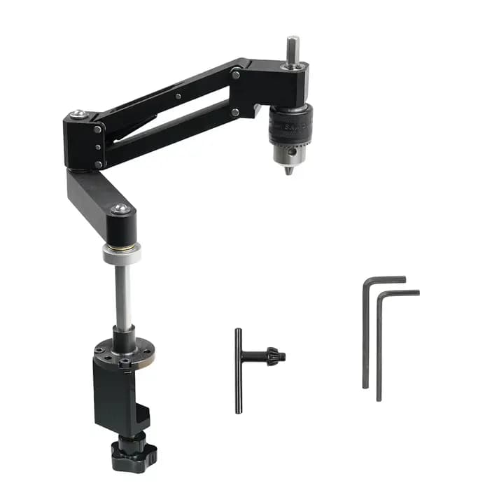 Support de perçage à bras articulé pour perceuse à main