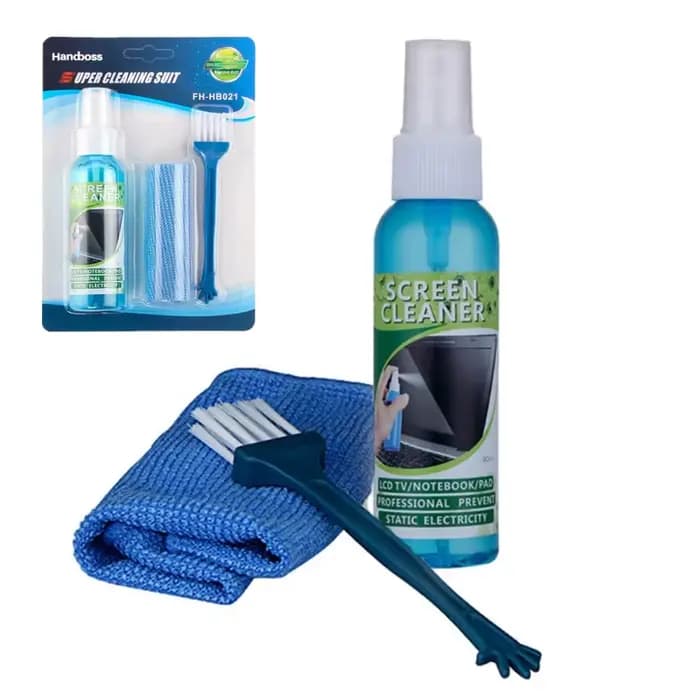 Kit de nettoyage d'écran liquide de haute qualité, 1 ensemble de tissus de brosse, pour TV LCD, tabl