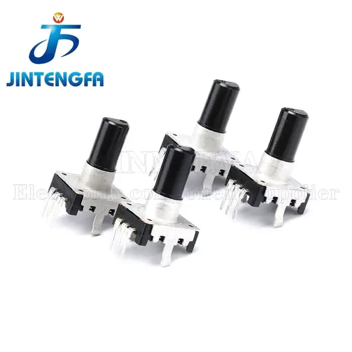 Encodeur de son Audio EC12 E12, longueur de poignée rotative à 360 degrés 15mm, 3 + 2 broches, ampli