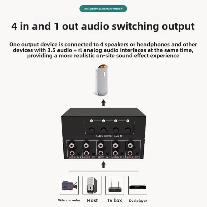 Commutateur Audio 4 en 1