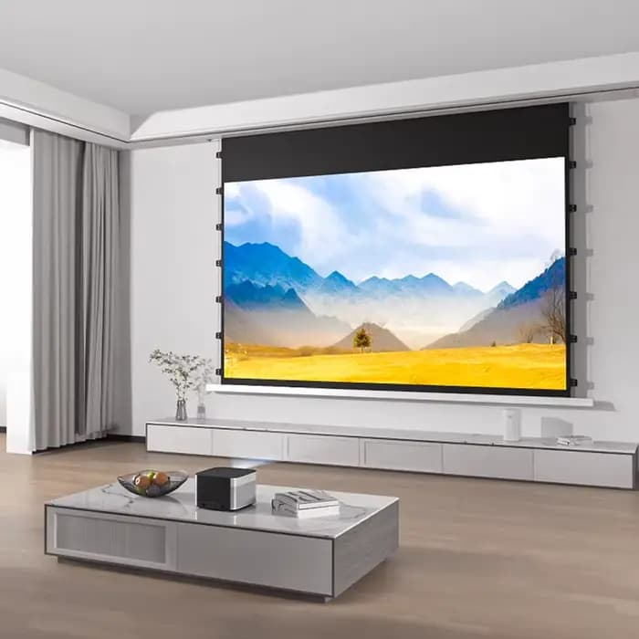Nouvel écran de projection motorisé encastré AI intelligent pour plafond