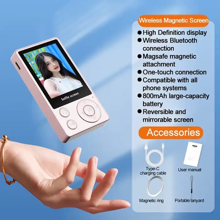 Projecteur d'écran de Selfie magnétique sans fil Bluetooth