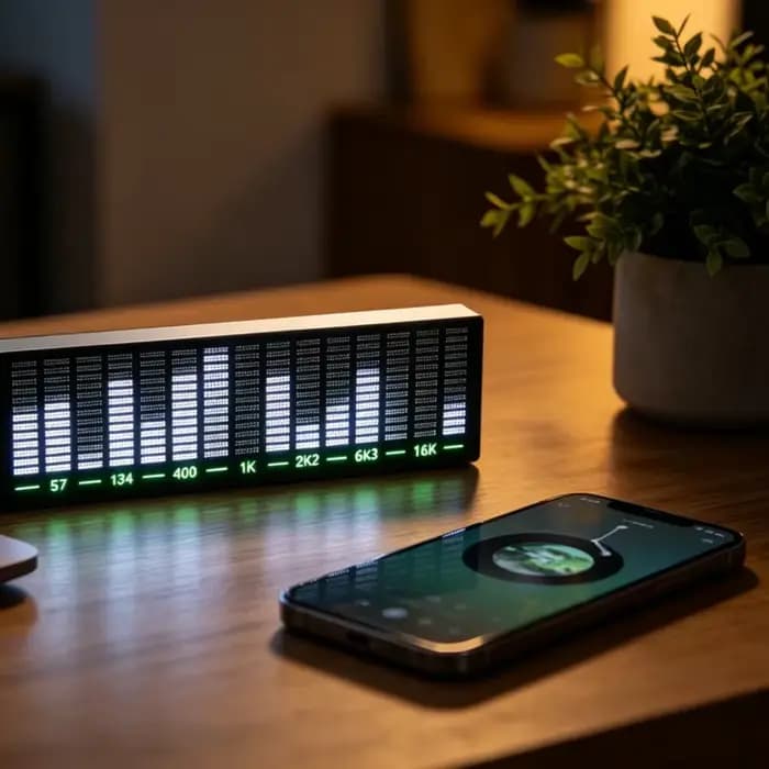 Lampe visualisatrice audio LED à haute sensibilité