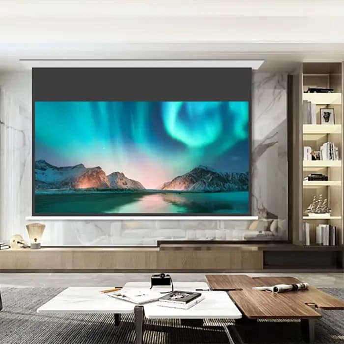 Écran de projection électrique au plafond